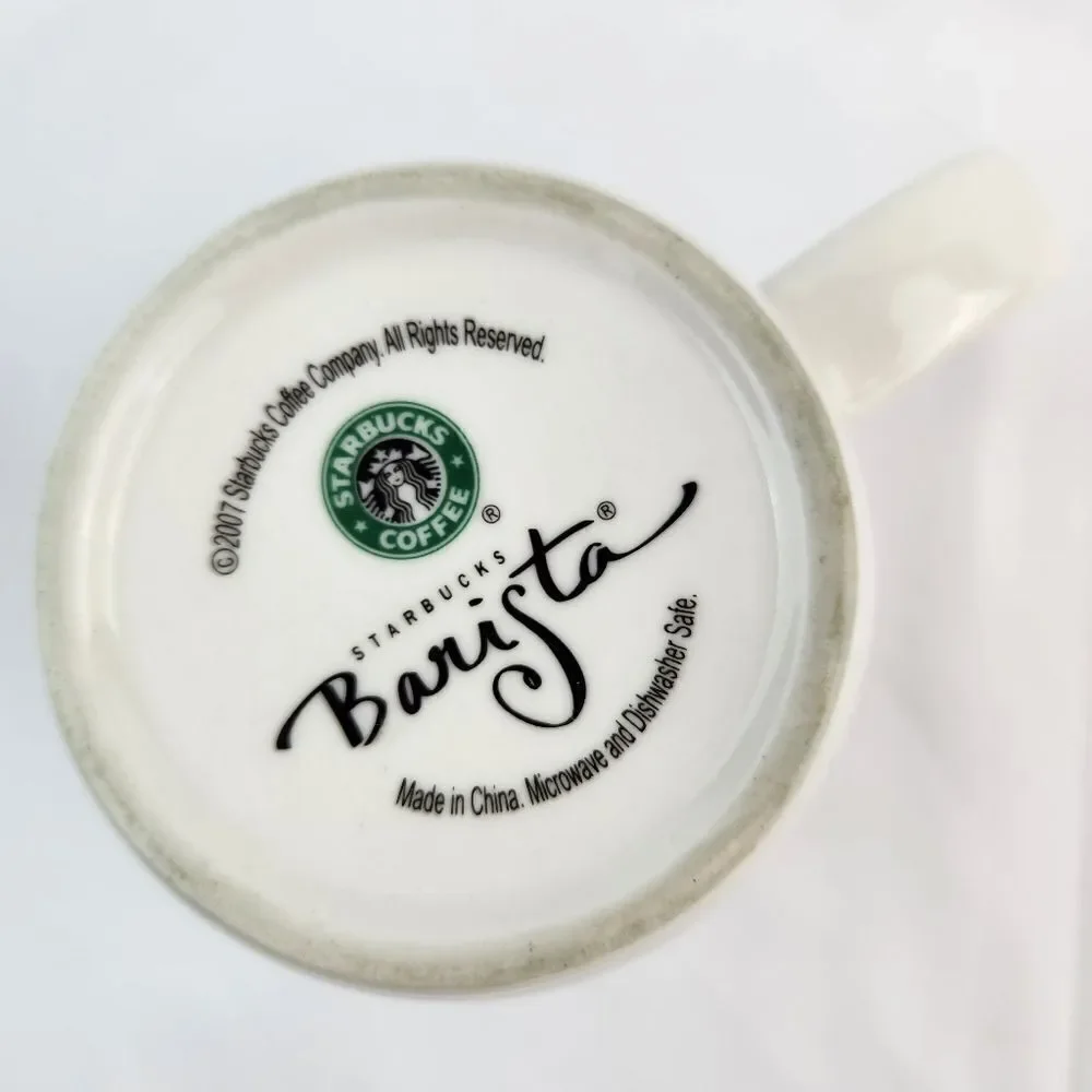 ☕️Starbucks 2007 Ivory Est 1971 Abbey Ceramic 16oz Mug